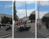 Accident șocant în Piața Victoriei. Polițist pe motocicletă lovește un pieton aflat pe trecere