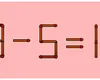 Test IQ cu chibrituri pentru persoanele cu adevărat geniale. Mută un singur chibrit pentru a rezolva ecuația 8 – 5 = 11
