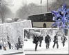 Un ciclon loveşte Bucureştiul. Va ninge viscolit în Capitală, după un episod cu ploi şi lapviţă. Cât ţine turbionul atmosferic
