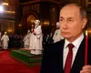 Vladimir Putin a fost văzut de credincioși la Slujba de Înviere, după ce a declarat armistițiul unilateral cu Ucraina