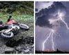 Un motociclist din Alba a fost lovit de FULGER în mers. A fost găsit în stop cardio-respirator și resuscitat la timp