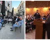 George Simion s-a întâlnit cu românii din Belgia într-un restaurant deținut de interlopii din „Dinastia Paliți”, apropiați ai Clanului Vancică