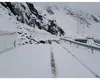 A nins pe Transfăgărășan. S-a depus un strat de zăpadă de zece centimetri. Când se redeschide cea mai spectaculoasă șosea din România