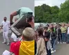 Susținătorii lui George Simion au blocat o secție de votare din Dortmund, pentru a nu le permite altor români să voteze VIDEO