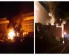 Incendiu puternic la Termocentrala Mintia. Peste 40 de pompieri au intervenit