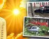 EXCLUSIV Atenționare ANM. Temperaturile trec de la o extremă la alta. Vreme haotică în București, străzi inundate și copaci rupți