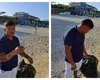 Ce salariu câștigă un muncitor nepalez care strânge resturile de pe plaja din Mamaia. Bărbatul face bani și din reciclarea sticlelor