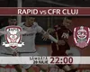 DIGI SPORT ONLINE RAPID – CFE CLUJ LIVE VIDEO STREAMING. Derby-ul etapei se joacă între prieteni!