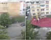 VIDEO Furtuna a doborât acoperișul unui bloc din Calafat. O persoană a fost la un pas să fie strivită