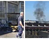 Accident aviatic în Arad. Un avion de mici dimensiuni s-a prăbușit în curtea unei fabrici: doi oameni au murit