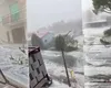 Imagini de coșmar din Italia, după furtuni violente cu grindină masivă! Mărturiile unei românce: „13 ani de când locuiesc în Italia, eu nu am văzut așa fenomen”