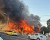 Incendiu de proporţii la Mamaia, arde fostul club Bellagio VIDEO