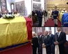 Imaginea zilei la funeraliile lui Ion Iliescu. Prim-ministrul Ilie Bolojan, pe rândul al doilea, flancat de foștii premieri Marcel Ciolacu și Theodor Stolojan. Le-au luat fața foștii premieri de stânga Viorica Dăncilă, Nicolae Văcăroiu și Adrian Năstase