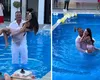 VIDEO Georgiana Lobonț, luată în brațe și aruncată în piscină în timp ce cânta: ”Îmi pare îndrăgostit domnul”