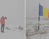 Iarnă în toată regula la sfârșitul lunii august. A nins ca la Crăciun, deși e încă vară. Zona din România acoperită de zăpadă FOTO