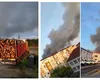 VIDEO Explozii urmate de un incendiu la o platformă industrială din Sebeș! Patru oameni răniți, a fost activat Planul Roșu de Intervenție VIDEO