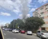 Incendiu la mansarda unui bloc din Constanța. Un bărbat a fost găsit inconștient în apartament