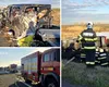 Accident grav pe A1, sunt opt victime. Un TIR și un microbuz s-au ciocnit violent, trafic blocat. Intervine elicopterul SMURD
