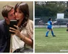 Cum arată fetele lui Cristi Chivu. Imagini rare cu Anastasia și Natalia din timpul unui meci de fotbal