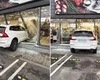 O șoferiță a intrat cu mașina în geamurile unui magazin Pepco, în Brăila. Femeia a încurcat frâna cu accelerația