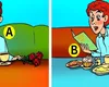 TEST IQ. Care dintre cei doi clienți din imagine nu are suficienți bani pentru a-și plăti nota?