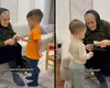 Imagini emoţionante cu Vlăduţa Lupău şi străbunica celor doi copii ai artistei. „Și la voi când vin străbunicii vă dau cadou?” VIDEO