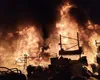 Plan roşu de intervenţie, incendiu violent în Giurgiu VIDEO