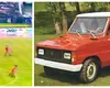 Reclama la Dacia Duster apărută la meciul Dinamo – Liverpool din 1984. Ce maşini exporta, de fapt, România în Marea Britanie