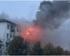 Incendiul puternic într-un bloc din Craiova. Aproximativ 40 de persoane au fost evacuate