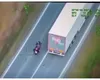 Sancţiuni record pentru un motociclist filmat din elicopter în timp ce face mai multe depăşiri neregulamentare pe DN 1