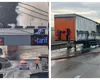 TIR în flăcări pe Autostrada Soarelui. Traficul este blocat