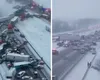 Carambol de proporții pe o autostradă din SUA: Au fost implicate cel puțin 50 de mașini