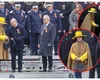 Cine e femeia cu ținută excentrică din tribuna oficială devenită virală după parada militară de la Arcul de Triumf