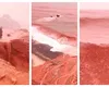 Fenomen spectaculos și rar pe ”Insula Curcubeu” din Golful Persic. De ce apa mării și țărmul au fost colorate în roșu în urma ploilor abundente. Imagini spectaculoase