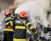 Incendiu puternic la Târgul auto Vitan