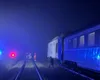 Incendiu într-un tren cu 200 de pasageri, în apropiere de Vaslui VIDEO