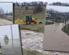 Drum acoperit de apă, după ce un râu a ieșit din matcă în Dolj. Cod portocaliu și galben de inundații în mai multe zone din țară