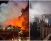 Incendiu la un priveghi. Oamenii au sărit pe geamuri să își salveze viața, mortul a fost carbonizat