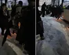 STB-ul a pierdut lupta cu nămeții! Scene ireale în nordul Bucureștiului: Călătorii au coborât și au împins autobuzul blocat în zăpadă