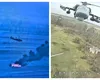 Război în Ucraina. Momentul în care o dronă doboară un elicopter rus Ka-52 „Alligator”.