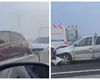 Carambol în Constanța. Nouă maşini, în care se aflau 13 persoane, implicate într-un accident rutier pe DN 3, în apropiere de ieşirea pe A4