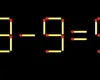 Test IQ. Mută un singur chibrit pentru a corecta ecuația 19-9=5. Doar geniile rezolvă în mai puțin de 10 secunde