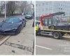 Un șofer a parcat un Ferrari SF90 Stradale pe linia de tramvai, lângă Piața Victoriei. Amenda nu valorează nici cât o oglindă a bolidului de lux de peste 500.000 de euro