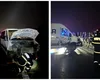 Accident pe A1, două microbuze s-au ciocnit. Cinci persoane au ajuns de urgență la spital