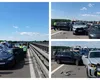 Carambol cu șapte mașini pe Autostrada A3. Traficul spre București a fost blocat și deviat, se circulă doar pe banda de urgență