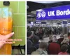 VIDEO VIRAL Cum păcălesc românii controalele la aeroport pentru a duce alimente în Marea Britanie