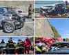 Accident teribil pe DN 6, în județul Mehedinți. Un polițist a murit și alte trei persoane, dintre care și un pompier, au fost rănite