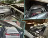 Impact devastator! Au spulberat un gard și s-au oprit direct într-un garaj cu autoturismul. Bilanțul victimelor