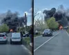 Un autocar cu 27 de persoane, cuprins de flăcări în județul Tulcea. Care este starea pasagerilor. VIDEO