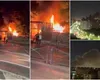 VIDEO Incendiu puternic la un restaurant din Capitală! Pompierii au intervenit cu nu mai puțin de 11 mașini de stingere